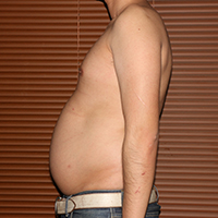 デブ画像左横 デブの2週間ダイエット日記4日目