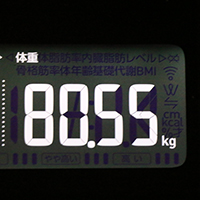 体重計測定値4日目