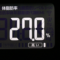 体脂肪率測定値5日目