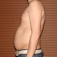デブ画像左横 デブの2週間ダイエット日記7日目