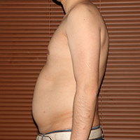 デブ画像左横 デブの2週間ダイエット日記8日目