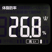 体脂肪率測定値9日目