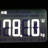 体重計測定値20日目