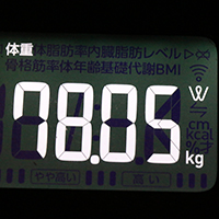 体重計測定値21日目
