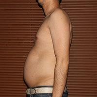 デブ画像左横 デブの2週間ダイエット日記22日目