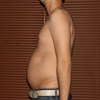 デブ画像左横 デブの2週間ダイエット日記23日目