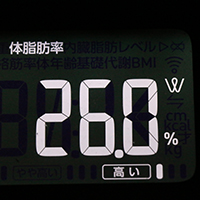 体脂肪率測定値23日目