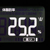 体脂肪率測定値24日目