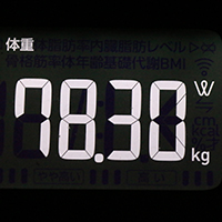 体重計測定値26日目