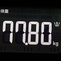 体重計測定値27日目