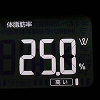 体脂肪率測定値28日目