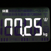 体重計測定値29日目
