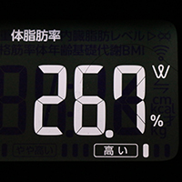 体脂肪率測定値12日目