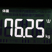 体重計測定値30日目