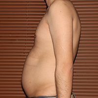 デブ画像左横 デブの2週間ダイエット日記31日目