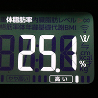 体脂肪率測定値32日目