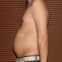 デブ画像左横 デブの2週間ダイエット日記32日目