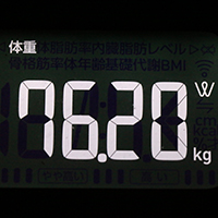体重計測定値34日目