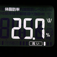 体脂肪率測定値35日目