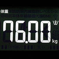 体重計測定値37日目