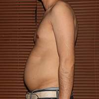 デブ画像左横 デブの2週間ダイエット日記37日目