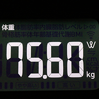 体重計測定値39日目