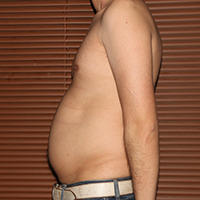 デブ画像左横 デブの2週間ダイエット日記39日目