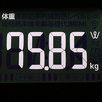体重計測定値41日目