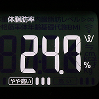 体脂肪率測定値41日目