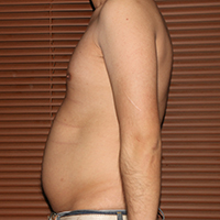 デブ画像左横 デブの2週間ダイエット日記41日目