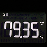 体重計測定値14日目