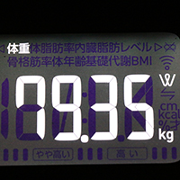 体重計測定値15日目