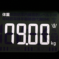 体重計測定値16日目