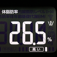 体脂肪率測定値16日目