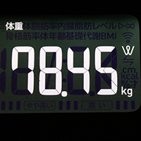 体重計測定値17日目