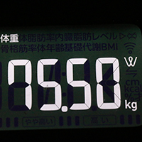体重計測定値42日目