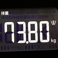 体重計測定値51日目