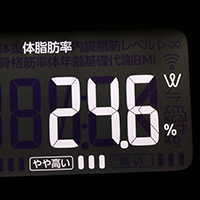 体脂肪率測定値51日目