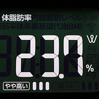 体脂肪率測定値52日目