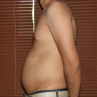 デブ画像左横 デブの2週間ダイエット日記53日目