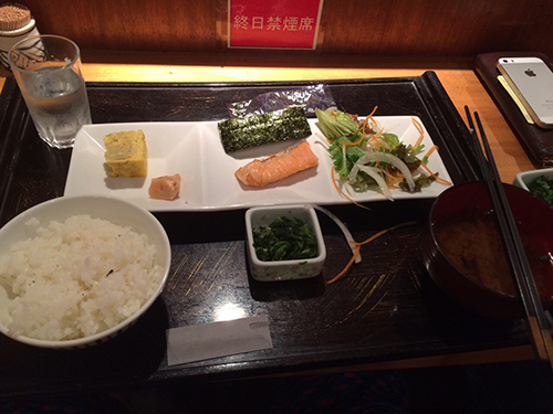 鮭の朝食