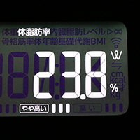 体脂肪率測定値56日目