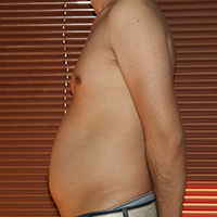 デブ画像左横 デブの2週間ダイエット日記58日目
