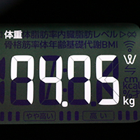 体重計測定値59日目