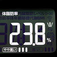 体脂肪率測定値59日目