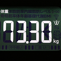 体重計測定値63日目