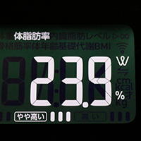 体脂肪率測定値64日目