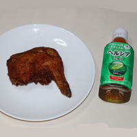 鶏のから揚げ・ヘルシア緑茶