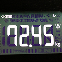 体重計測定値65日目