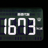 基礎代謝測定値69日目